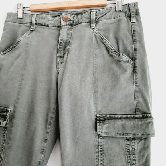 J BRAND Houlihan Vintage Olive Cargo Ankle Zip Low Rise Jeans Sz 31 - Picture 5 of 15